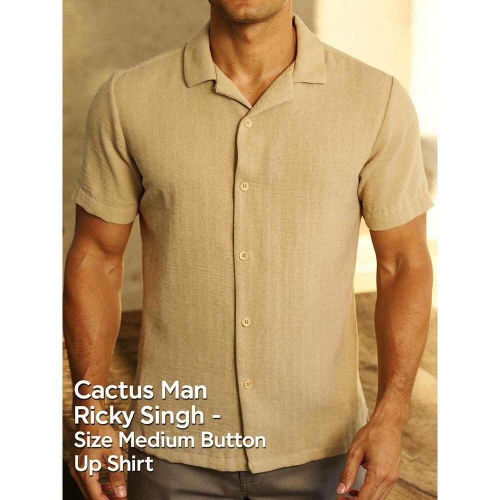 Cactus Man Ricky Singh Medium Button-Up Shirt